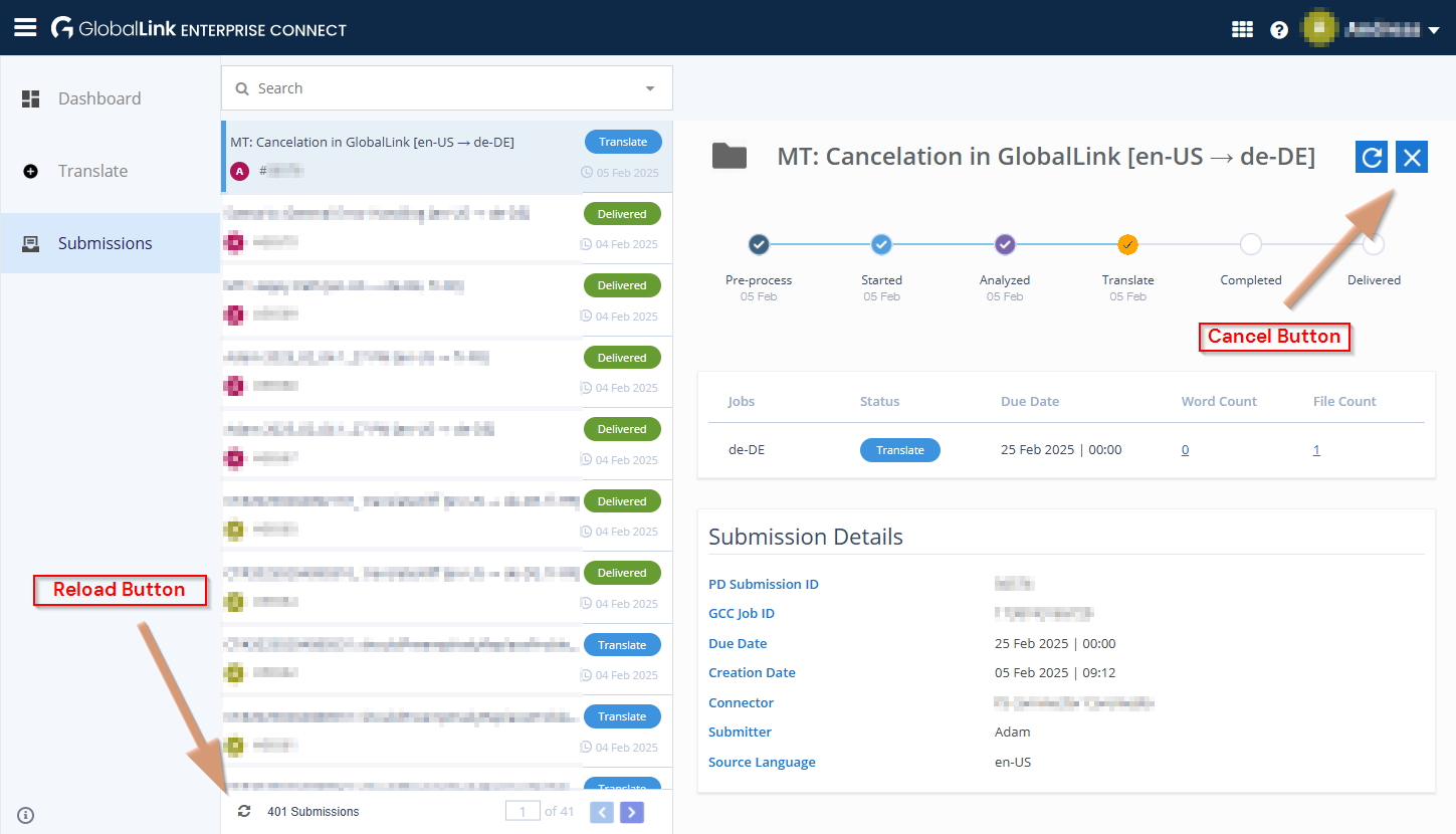 GlobalLink Management Dashboard