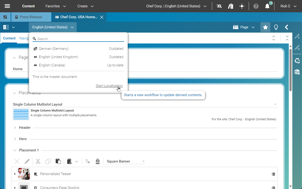 GCC Start Workflow